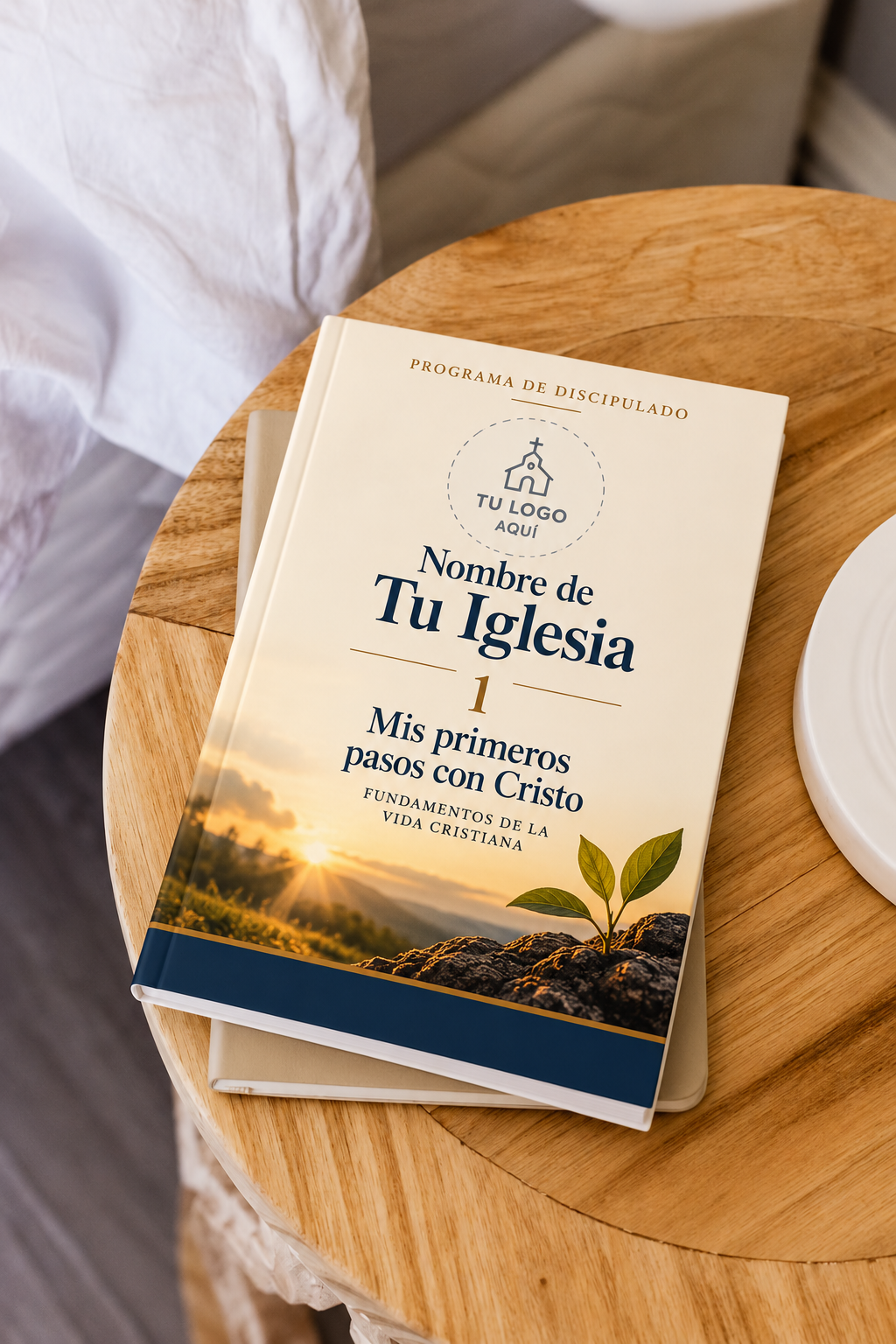 Libro Mis primeros pasos con Cristo, personalizable para cada iglesia